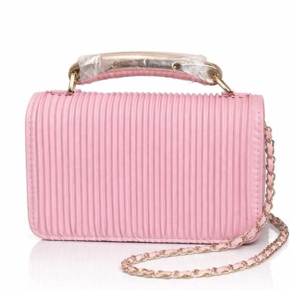 Bebe Pink Quilted Women's Bag - Picture 2 of 9